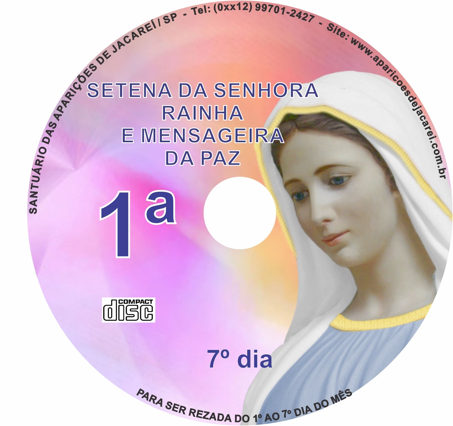 CD Setena Rainha e Mensageira da Paz 1 CD Setena Rainha e Mensageira da Paz 1